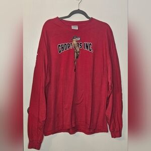 Vintage Red Choppers Inc Long Sleeve Shirt – XL – Melbourne, Florida 🔥